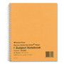 National Single-Subject Wirebound Notebooks, Narrow Rule, Brown Paperboard Cover, (80) 8.25 x 6.88 Sheets View Product Image