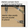 NuDell Metal Poster Frame, Plastic Face, 24 x 36, Black (NUD31242) View Product Image