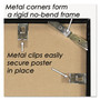 NuDell Metal Poster Frame, Plastic Face, 24 x 36, Black View Product Image