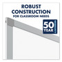 Quartet Porcelain Magnetic Whiteboard, 96" x 48", White Surface, Satin Aluminum Frame View Product Image