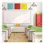 Quartet Porcelain Magnetic Whiteboard, 96" x 48", White Surface, Satin Aluminum Frame View Product Image