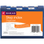 Smead Step Index Organizer, 12 Sections, Cord/Hook Closure, 1/6-Cut Tabs, Letter Size, Navy View Product Image