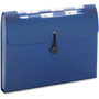 Smead Step Index Organizer, 12 Sections, Cord/Hook Closure, 1/6-Cut Tabs, Letter Size, Navy View Product Image