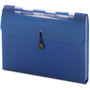 Smead Step Index Organizer, 12 Sections, Cord/Hook Closure, 1/6-Cut Tabs, Letter Size, Navy View Product Image