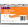 Smead Step Index Organizer, 12 Sections, Cord/Hook Closure, 1/6-Cut Tabs, Letter Size, Silver View Product Image