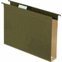 Pendaflex 1/5 Tab Cut Letter Recycled Hanging Folder - 8 1/2" x 11" - Capacity2" Expansion - Green - 10% Recycled Product Image 