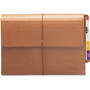 Smead Redrope End Tab Wallets, 5.25" Expansion, 1 Section, Elastic Cord Closure, Straight Tabs, Legal Size, Redrope, 10/Box View Product Image