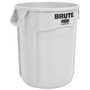 Rubbermaid Commercial Vented Round Brute Container, 20 gal, Plastic, White (RCP2620WHI) View Product Image