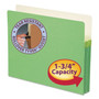 Smead Colored File Pockets, 1.75" Expansion, Letter Size, Green View Product Image
