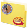 Smead Colored File Pockets, 1.75" Expansion, Letter Size, Yellow View Product Image