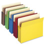 Smead Colored File Pockets, 3.5" Expansion, Letter Size, Blue View Product Image
