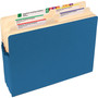 Smead Colored File Pockets, 3.5" Expansion, Letter Size, Blue View Product Image