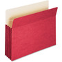 Smead Colored File Pockets, 3.5" Expansion, Letter Size, Red View Product Image