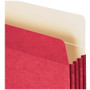 Smead Colored File Pockets, 3.5" Expansion, Letter Size, Red View Product Image