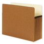 Smead Redrope Drop Front File Pockets, 5.25" Expansion, Letter Size, Redrope, 10/Box (SMD73234) View Product Image