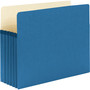 Smead Colored File Pockets, 5.25" Expansion, Letter Size, Blue View Product Image