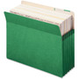 Smead Colored File Pockets, 5.25" Expansion, Letter Size, Green View Product Image