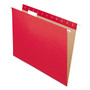 Pendaflex Colored Hanging Folders, Letter Size, 1/5-Cut Tabs, Red, 25/Box (PFX81608) View Product Image