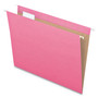 Pendaflex Colored Hanging Folders, Letter Size, 1/5-Cut Tabs, Pink, 25/Box View Product Image