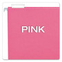 Pendaflex Colored Hanging Folders, Letter Size, 1/5-Cut Tabs, Pink, 25/Box View Product Image