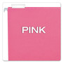 Pendaflex Colored Hanging Folders, Letter Size, 1/5-Cut Tabs, Pink, 25/Box View Product Image