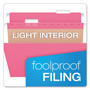 Pendaflex Colored Hanging Folders, Letter Size, 1/5-Cut Tabs, Pink, 25/Box View Product Image