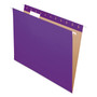 Pendaflex Colored Hanging Folders, Letter Size, 1/5-Cut Tabs, Violet, 25/Box View Product Image