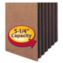 Smead Redrope TUFF Pocket Drop-Front File Pockets with Fully Lined Gussets, 5.25" Expansion, Letter Size, Redrope, 10/Box View Product Image
