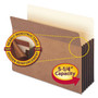 Smead Redrope TUFF Pocket Drop-Front File Pockets with Fully Lined Gussets, 5.25" Expansion, Letter Size, Redrope, 10/Box View Product Image