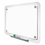 Quartet iQ Total Erase Translucent-Edge Board, 36" x 23", White Surface, Clear Plastic Frame View Product Image