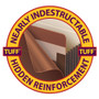 Smead Redrope TUFF Pocket Drop-Front File Pockets with Fully Lined Gussets, 7" Expansion, Letter Size, Redrope, 5/Box View Product Image