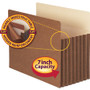 Smead Redrope TUFF Pocket Drop-Front File Pockets with Fully Lined Gussets, 7" Expansion, Letter Size, Redrope, 5/Box View Product Image