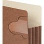 Smead Redrope TUFF Pocket Drop-Front File Pockets with Fully Lined Gussets, 7" Expansion, Letter Size, Redrope, 5/Box View Product Image
