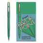 Pilot Razor Point Fine Line Porous Point Pen, Stick, Extra-Fine 0.3 mm, Green Ink, Green Barrel, Dozen View Product Image