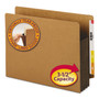 Smead Redrope Drop-Front End Tab File Pockets, Fully Lined 6.5" High Gussets, 3.5" Expansion, Letter Size, Redrope/Brown, 10/Box View Product Image