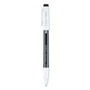 Pilot FriXion Fineliner Erasable Porous Point Pen, Stick, Fine 0.6 mm, Black Ink, Black/White Barrel, Dozen View Product Image
