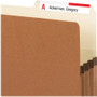 Smead Redrope Drop Front File Pockets with 2/5-Cut Guide Height Tabs, 3.5" Expansion, Legal Size, Redrope, 25/Box View Product Image