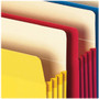 Smead Colored File Pockets, 3.5" Expansion, Letter Size, Assorted Colors, 5/Pack View Product Image