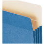 Smead Colored File Pockets, 3.5" Expansion, Legal Size, Blue View Product Image
