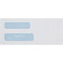 Quality Park Double Window Security-Tinted Check Envelope, #8 5/8, Commercial Flap, Gummed Closure, 3.63 x 8.63, White, 500/Box (QUA24532) View Product Image