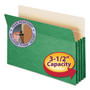 Smead Colored File Pockets, 3.5" Expansion, Legal Size, Green Product Image 