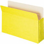 Smead Straight Tab Cut Legal Recycled File Pocket - 8 1/2" x 14" - 3 1/2" Expansion - Top Tab Location - Yellow - Tear Resistant Product Image 