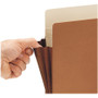 Smead Redrope Drop-Front File Pockets with Fully Lined Gussets, 3.5" Expansion, Legal Size, Redrope, 10/Box View Product Image