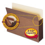 Smead Redrope TUFF Pocket Drop-Front File Pockets with Fully Lined Gussets, 3.5" Expansion, Legal Size, Redrope, 10/Box View Product Image