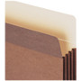 Smead Redrope TUFF Pocket Drop-Front File Pockets with Fully Lined Gussets, 3.5" Expansion, Legal Size, Redrope, 10/Box View Product Image