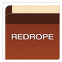 Pendaflex Premium Reinforced Expanding File Pockets, 5.25" Expansion, Letter Size, Red Fiber, 5/Box View Product Image