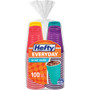 Hefty Everyday 16 oz Disposable Party Cups - 16 fl oz - Assorted Bright - Cold Drink, Party Product Image 