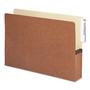 Smead Legal Recycled File Pocket - 8 1/2" x 14" - 3 1/2" Expansion - End Tab Location - Redrope - Reinforced Product Image 