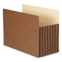 Smead Redrope TUFF Pocket Drop-Front File Pockets with Fully Lined Gussets, 7" Expansion, Legal Size, Redrope, 5/Box View Product Image