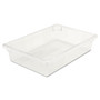 Rubbermaid Commercial Food/Tote Boxes, 8.5 gal, 26 x 18 x 6, Clear, Plastic (RCP3308CLE) View Product Image